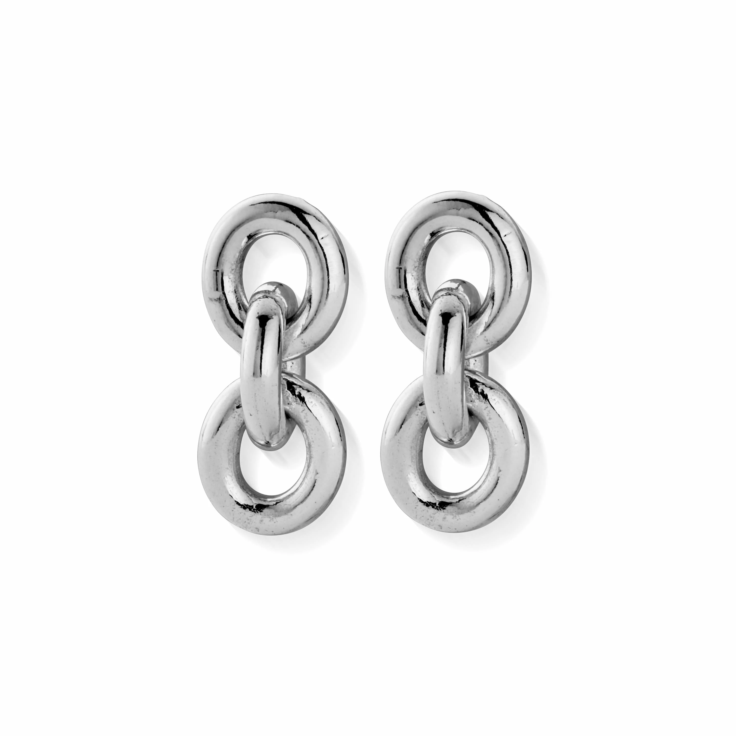 Anchor Chain 3 Link Earrings