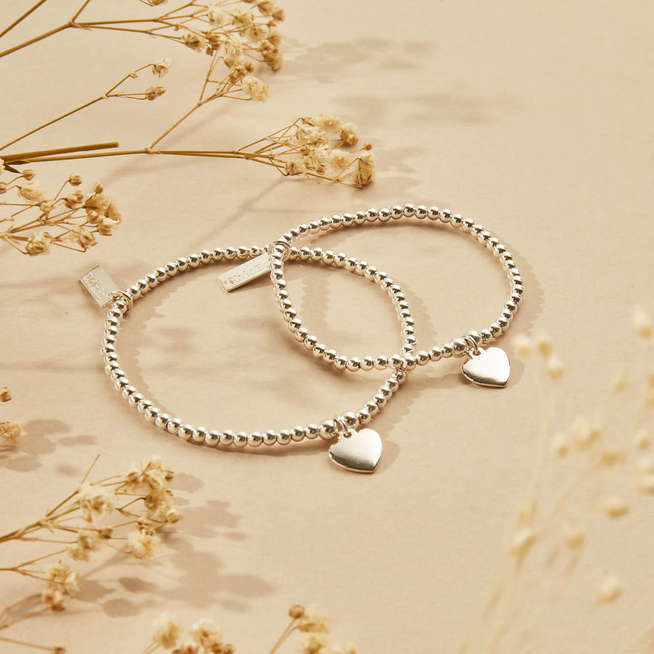 Cute Charm Heart Bracelet Gift Set - Adult & Child - Image 2