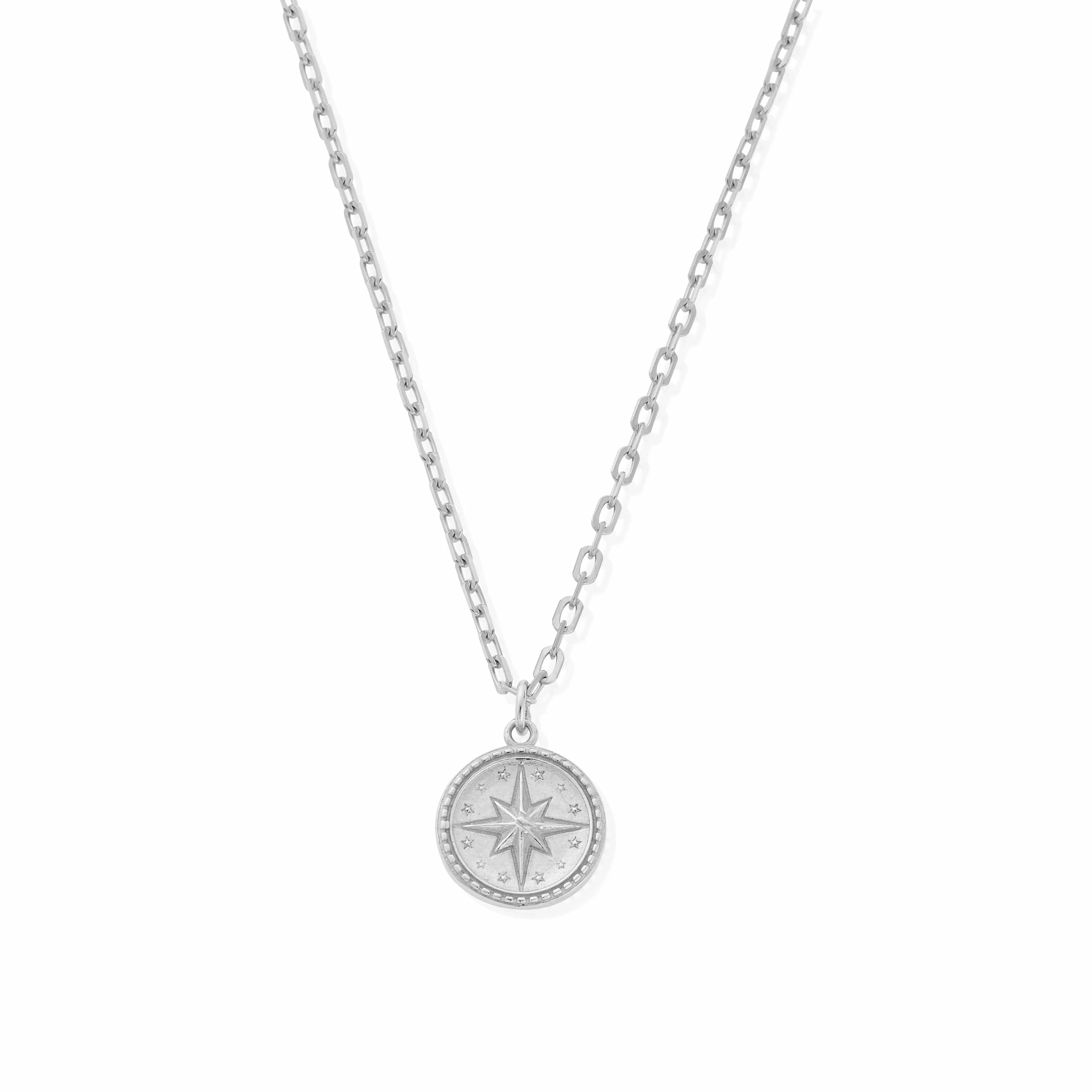 Light Anchor Chain Cosmic Compass Necklace