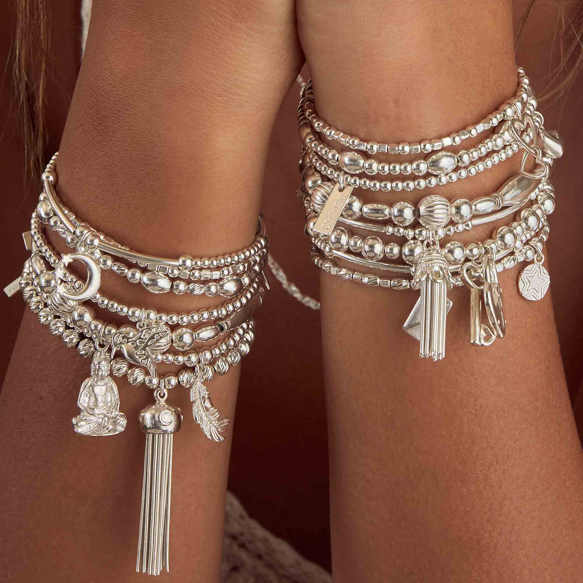 Mini Cube Interlocking Love Heart Bracelet - Image 9